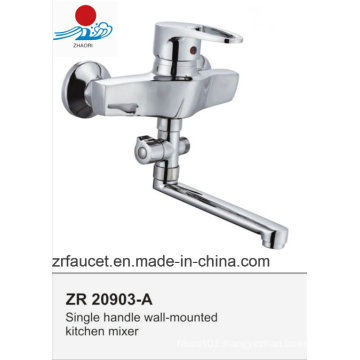 Single Handle Wall Mounted Kitchen Mixer Faucet